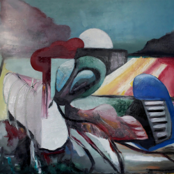 Abstrakt Nr. 12 Stephan Sprehe 2024 Öl auf Leinwand. Gr. 80cm x 60cm.