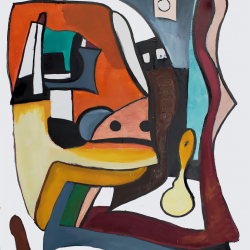 Abstrakt Nr. 16 Stephan Sprehe 2024 Öl auf Leinwand. Gr. 60cm x 80cm.