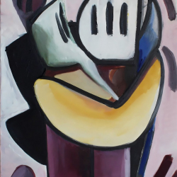 Abstrakt Nr. 19 Stephan Sprehe 2024 Öl auf Leinwand. Gr. 40cm x 60cm.