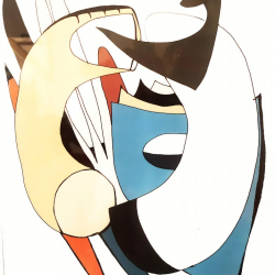 Abstrakt Nr. 27 Stephan Sprehe 2024 Aquarell auf Papier. Gr. 20cm x 30cm.