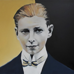 Theatre Daviau Nr. 3 Stephan Sprehe 2025. Öl auf Leinwand. Gr. 80cm x 60cm