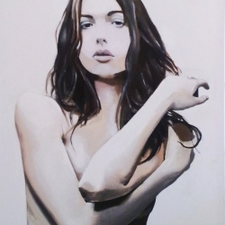 Frau Nr. 3 Stephan Sprehe 2024. Öl auf Leinwand. Gr. 60cm x 80cm Frau Nr. 3 Stephan Sprehe 2024. Öl auf Leinwand. Gr. 60cm x 80cm