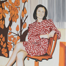 Mutter Nr. 1 Stephan Sprehe 2025. Öl auf Leinwand. Gr. 80cm x 170cm.