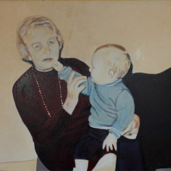 Oma Nr. 1 Stephan Sprehe 2025. Öl auf Leinwand. Gr. 80cm x 60cm.