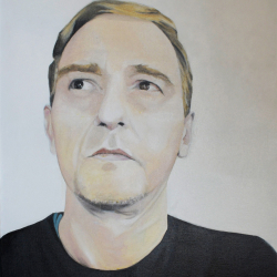 Selbstportrait Nr. 1 Stephan Sprehe 2025. Öl auf Leinwand. Gr. 60cm x 80cm.