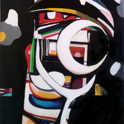 Abstrakt Nr. 5 Stephan Sprehe 2024 Öl auf Leinwand 2024. Gr. 60cm x 80cm