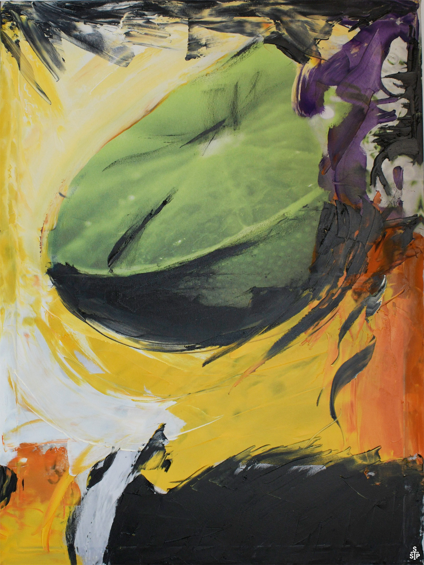 Abstrakt Nr. 6 Stephan Sprehe 2024 Öl auf Leinwand. Gr. 60cm x 80cm