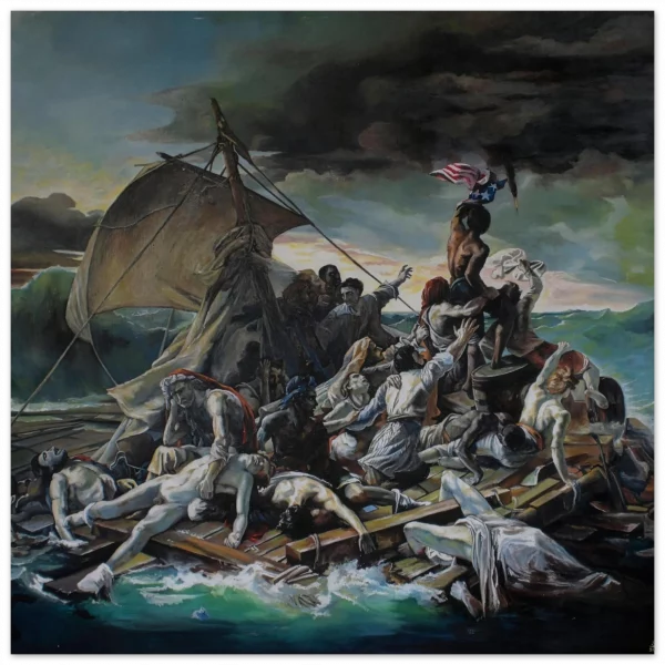 Die Erscheinung des roten Tesla Roadster