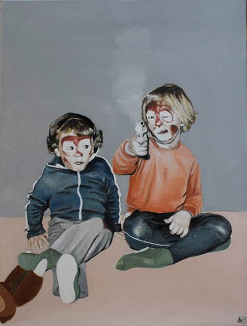 Brüder Nr.1 Stephan Sprehe 2024 Öl auf Leinwand. Gr. 60cm x 80cm.