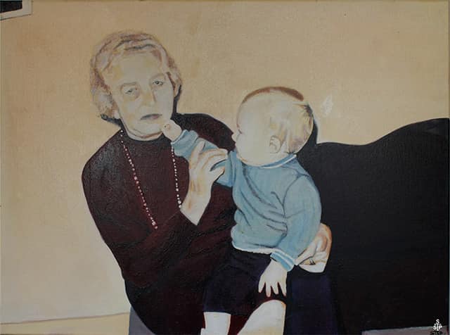 Oma Nr. 1 Stephan Sprehe 2025. Öl auf Leinwand. Gr. 80cm x 60cm.